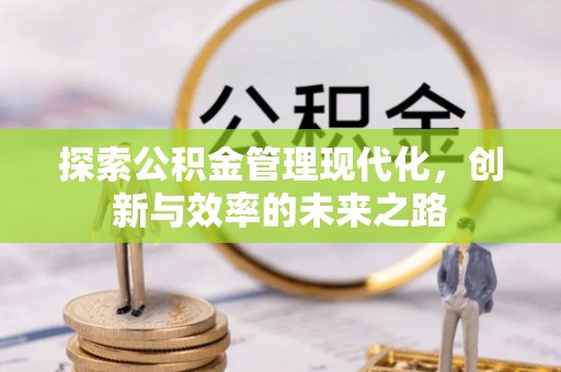 阳明探索公积金管理现代化，创新与效率的未来之路