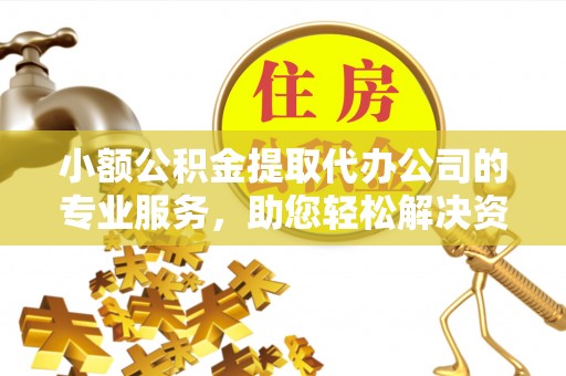 阳明小额公积金提取代办公司的专业服务，助您轻松解决资金难题