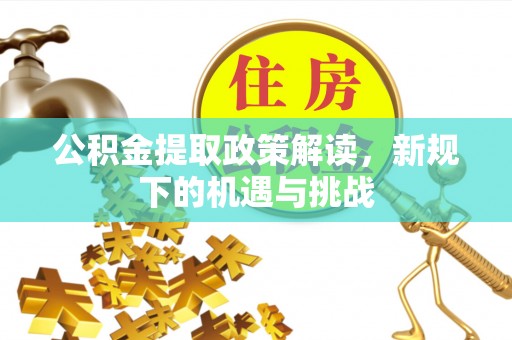 阳明公积金提取政策解读，新规下的机遇与挑战
