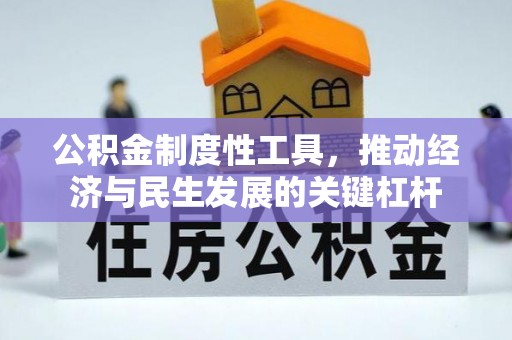 阳明公积金制度性工具，推动经济与民生发展的关键杠杆