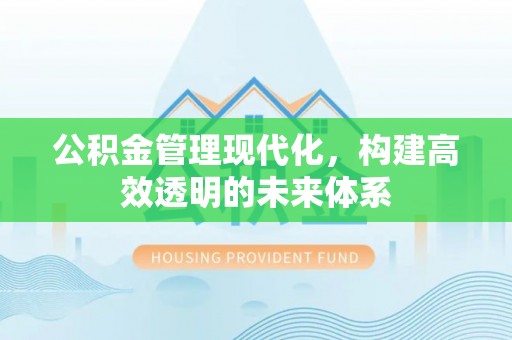 阳明公积金管理现代化，构建高效透明的未来体系