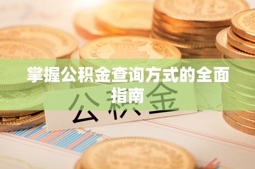 阳明掌握公积金查询方式的全面指南